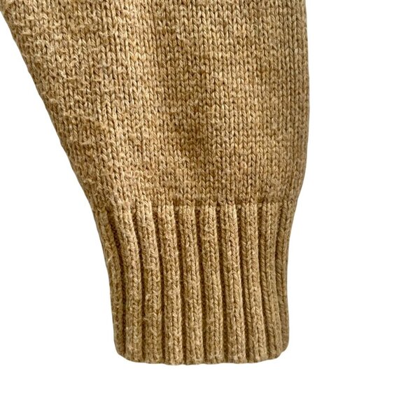 Sundance Nordic Fair Isle Sweater Cotton Wool Tan Baby Pink Crewneck Pullover XS - Picture 10 of 12